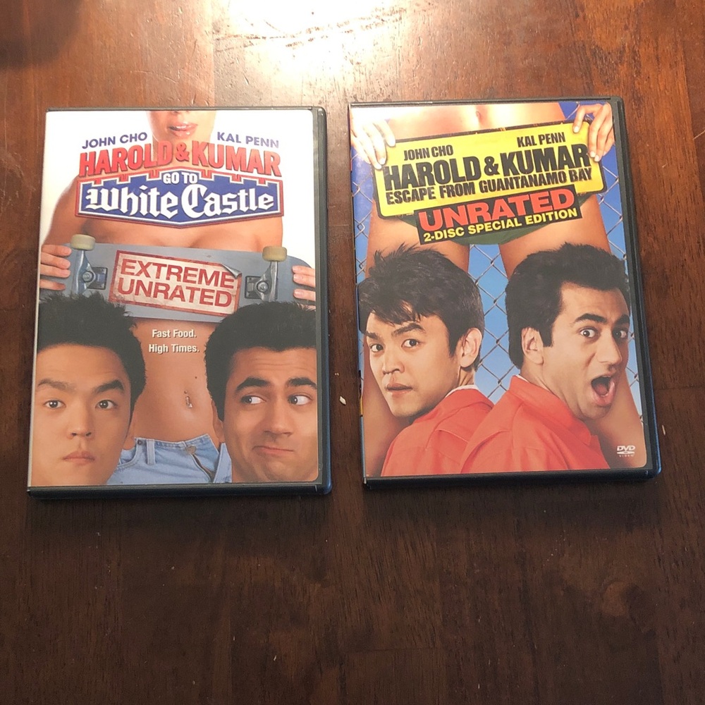 🛍️ Harold & Kumar DVD 2-Pack White Castle & Escape From Guantanamo Bay (Unrated)